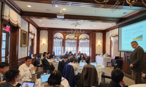 At a workshop with Professor William W. Hogan at Harvard University